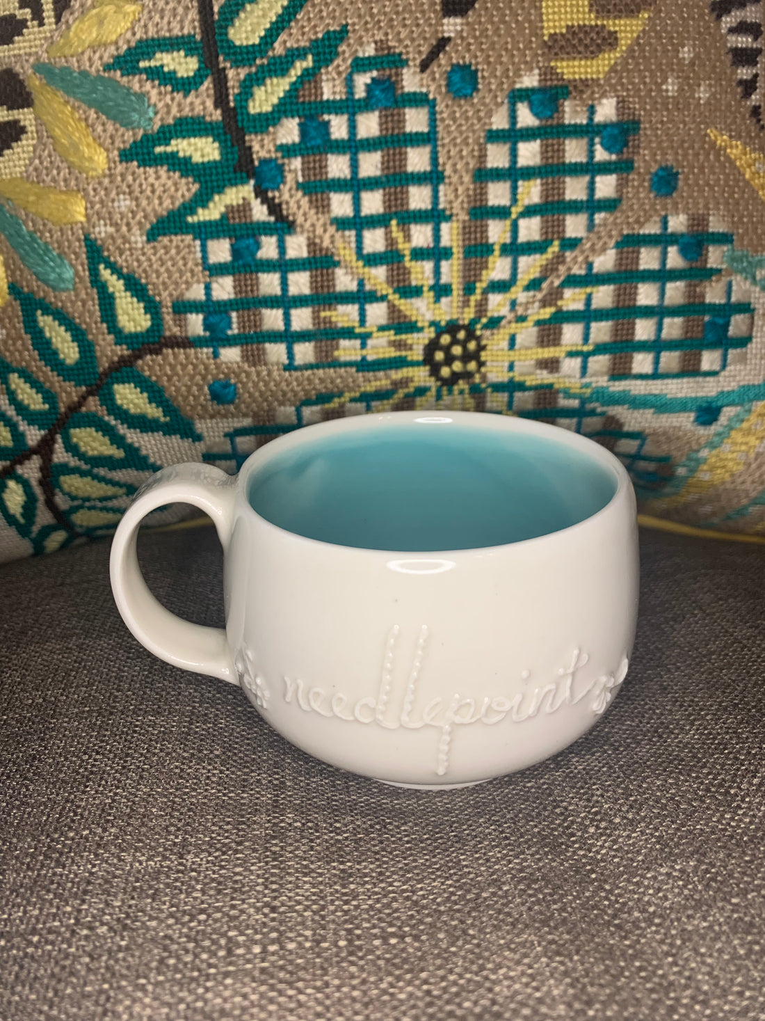 Small Needlepoint Mug