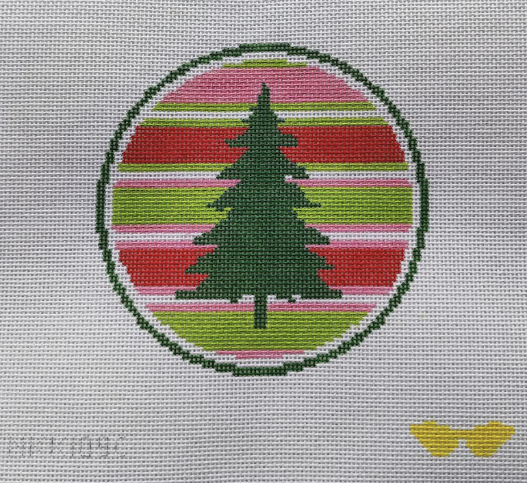 Stripes Tree Round