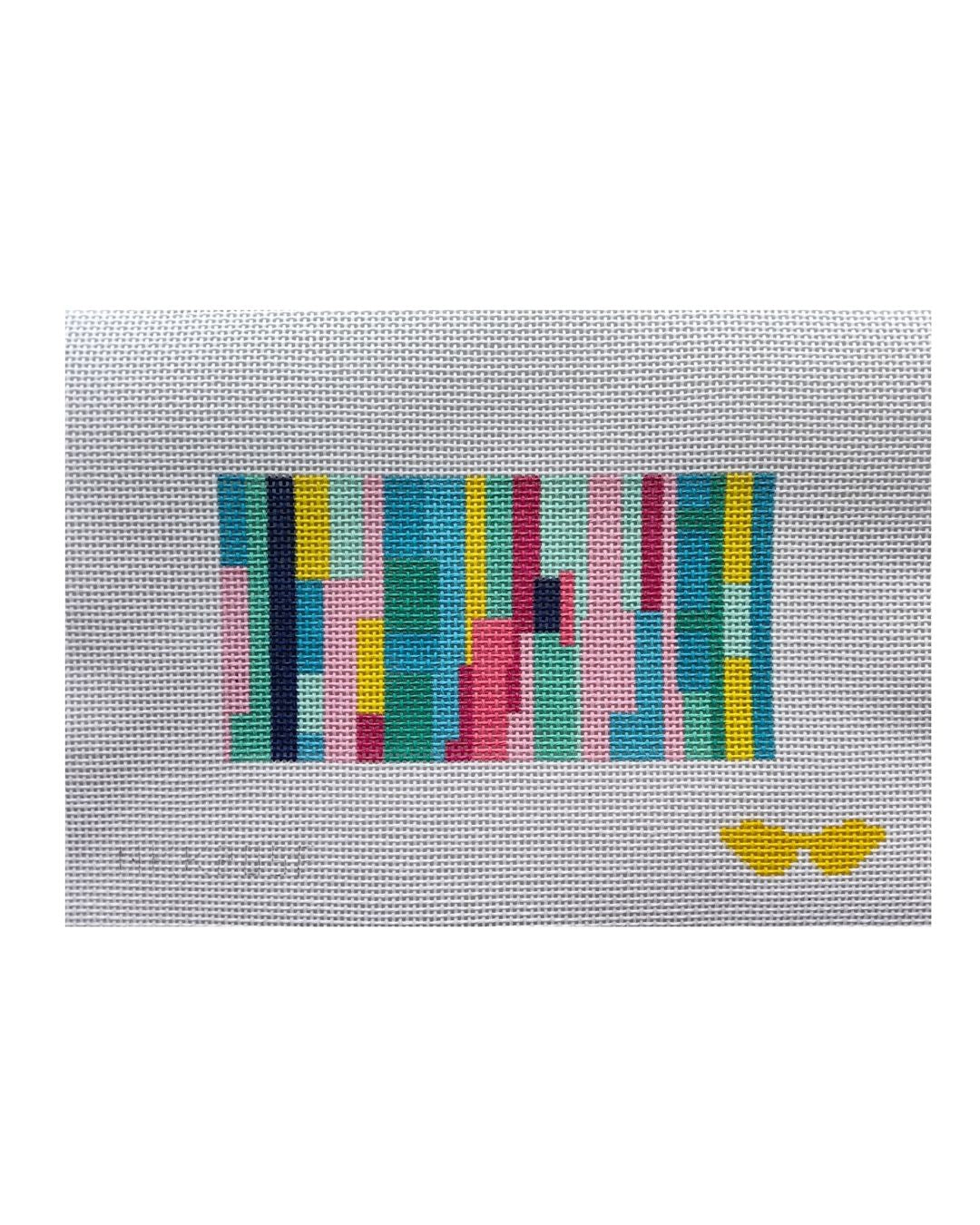 Striped Insert - Pink/Turquoise
