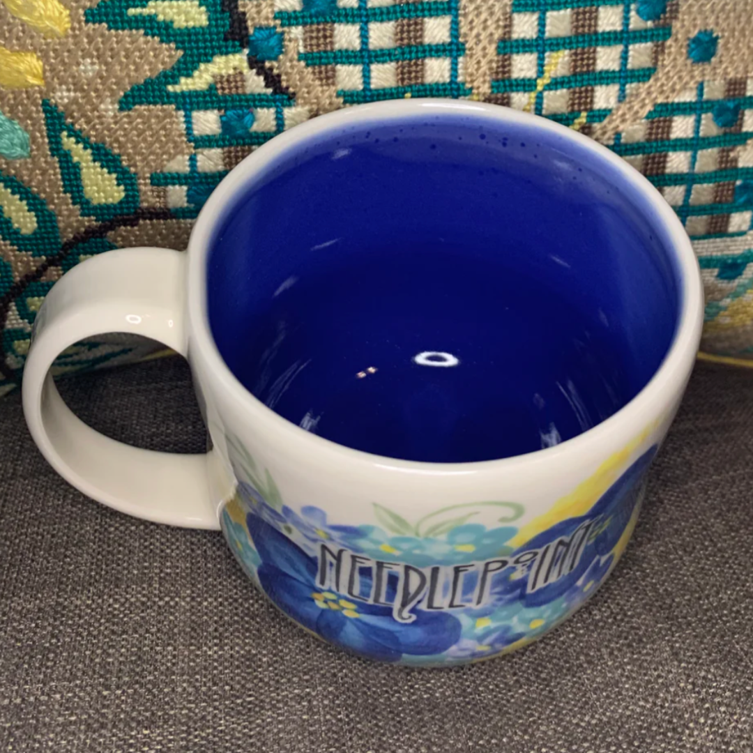 Large Mug - Blue Floral